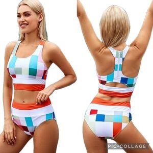 Colorful Geometric Bikini Set